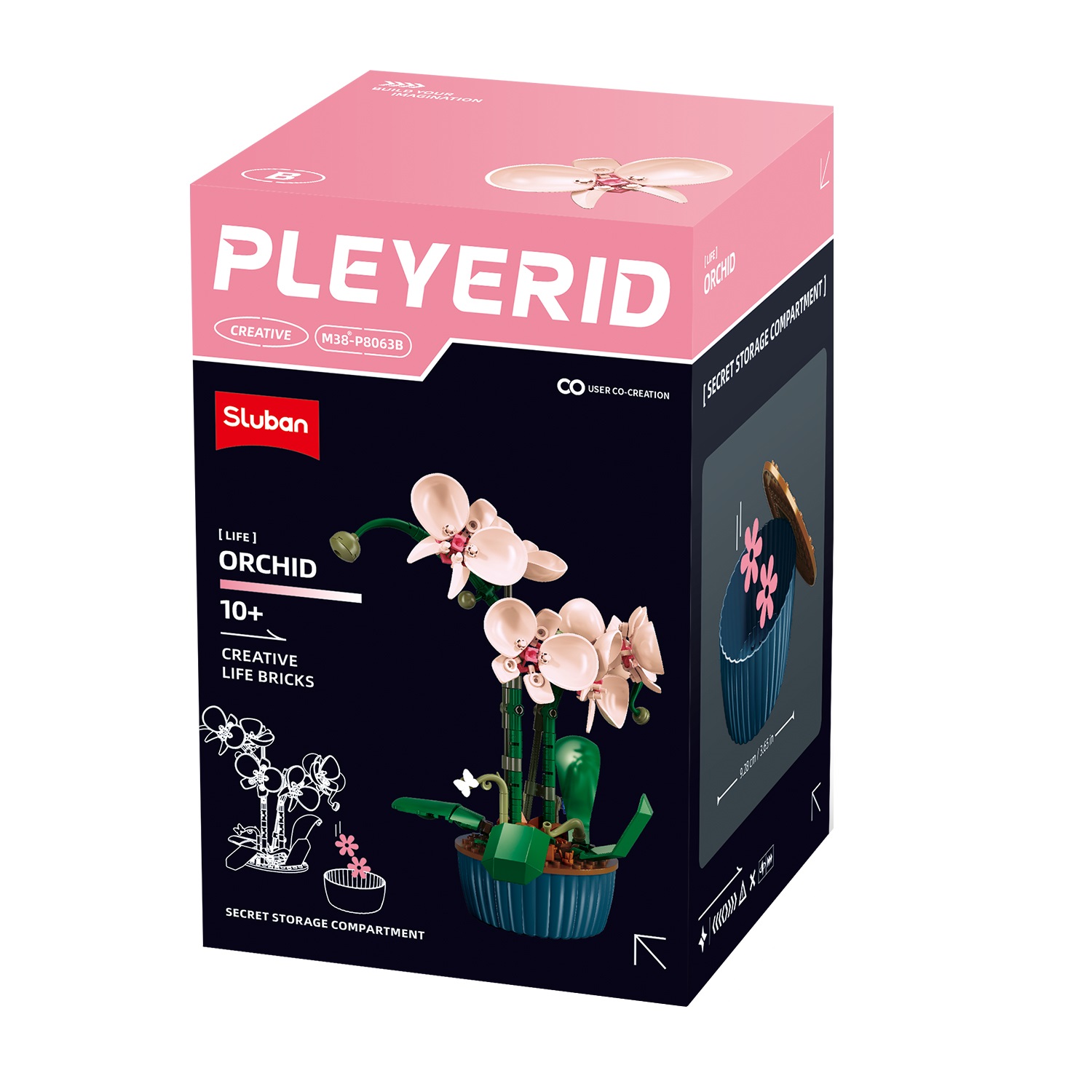 Конструктор SLUBAN Белая орхидея - фото 5