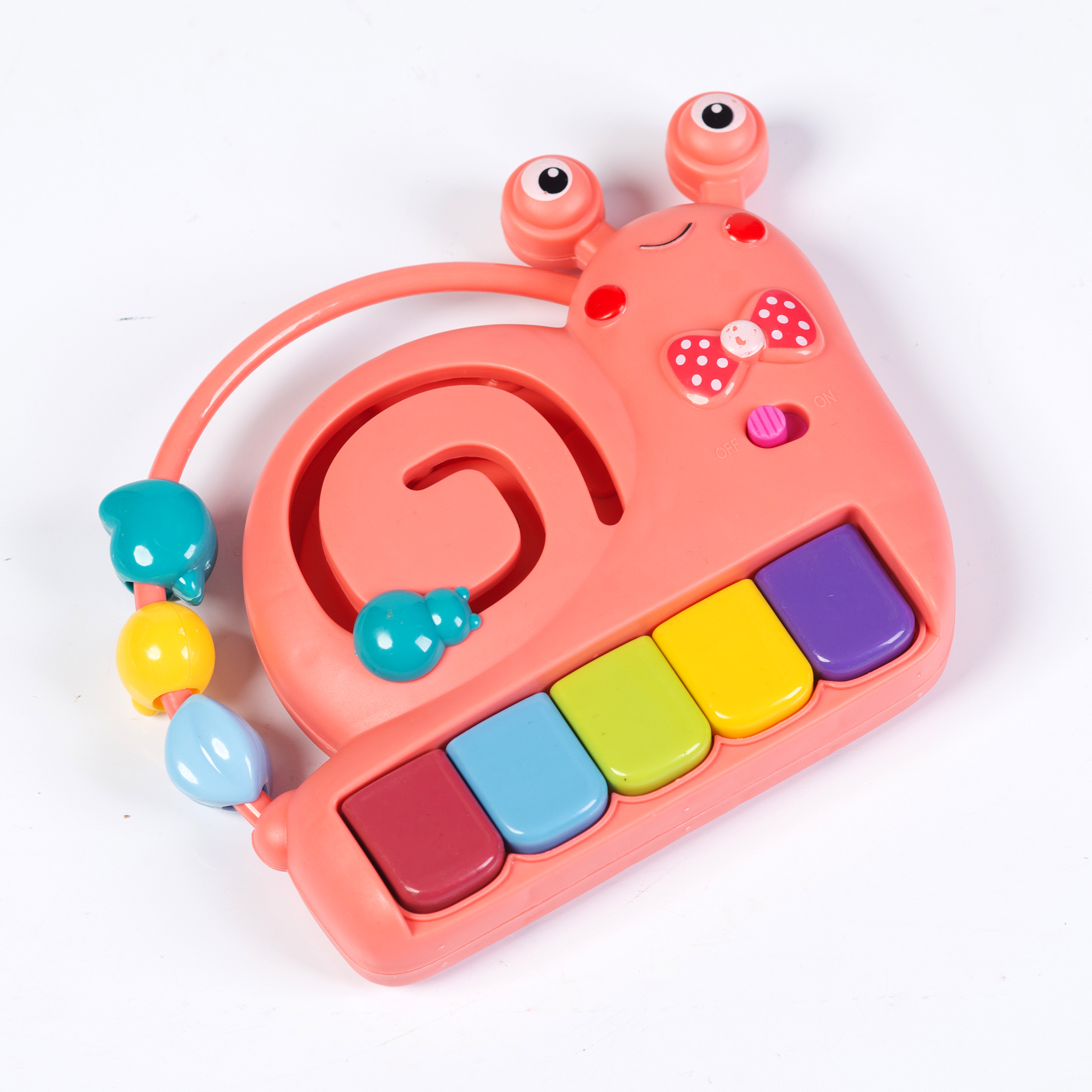 Каталка Babyhit с ручкой голубой - фото 17