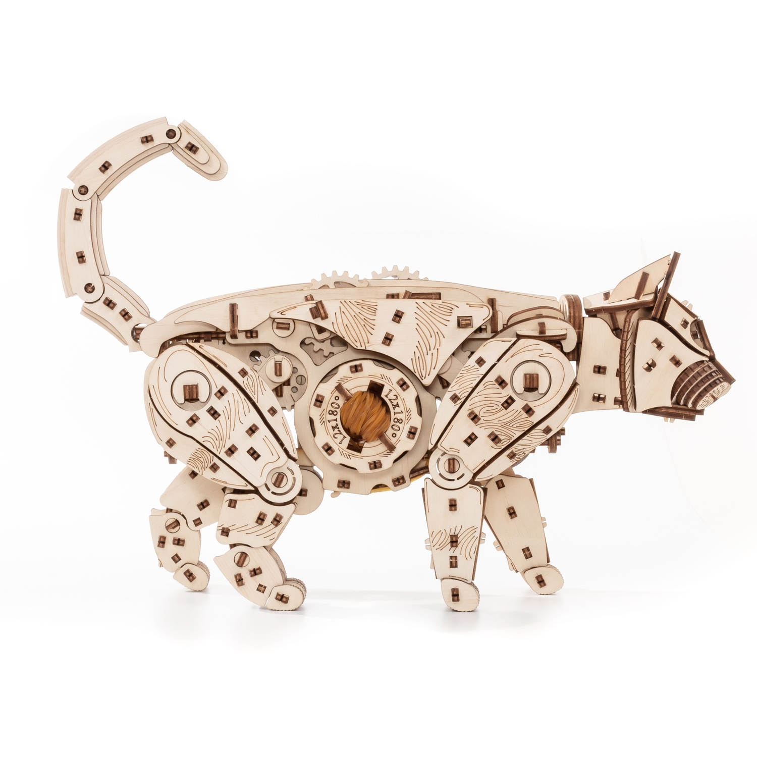 Конструктор Eco Wood Art Дикий Кот деревянный - фото 11