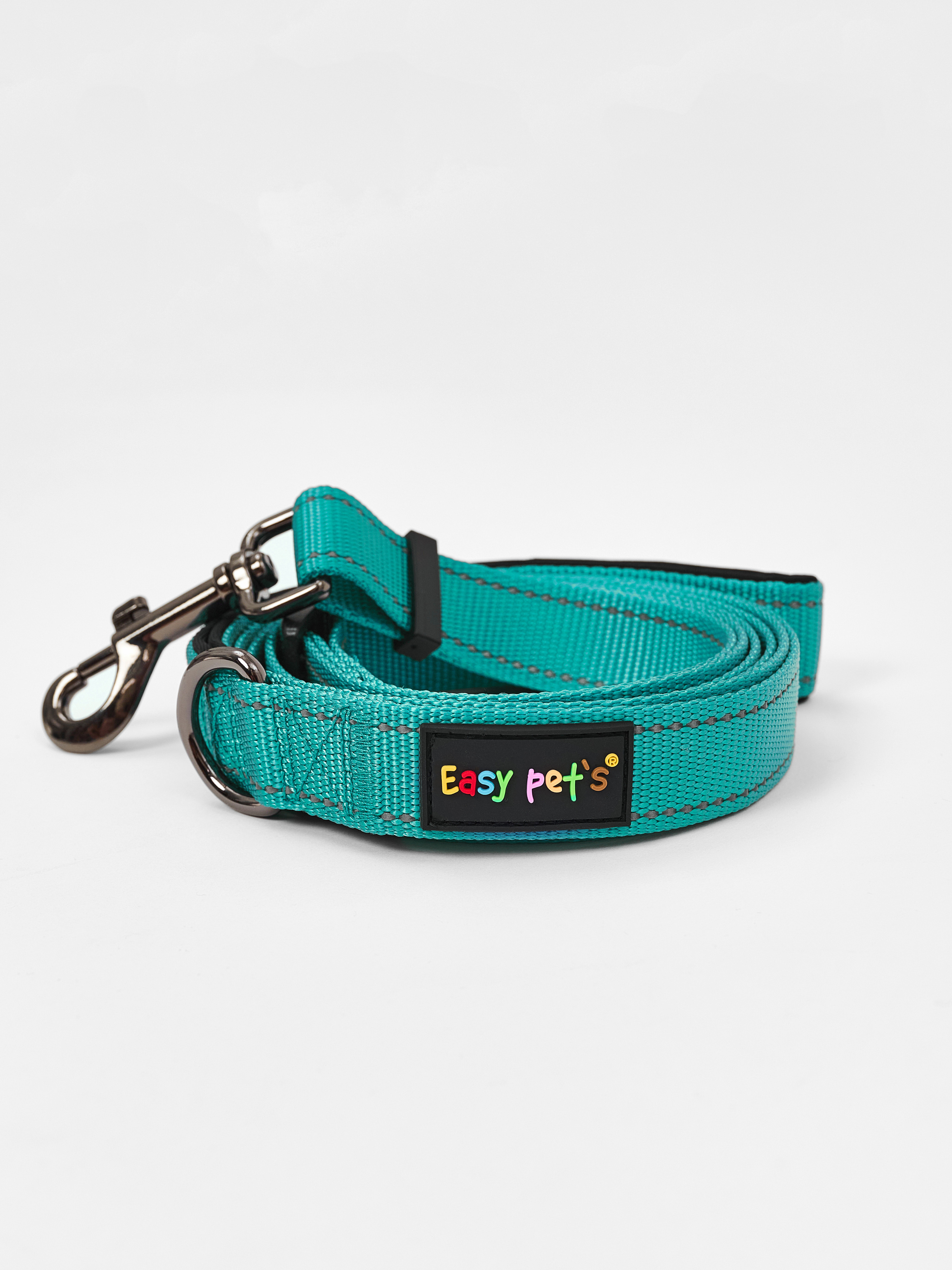 Поводок для собак с неопреновой ручкой Easy Pets 211 цвет Зеленый р-р M 2см 210см - фото 11