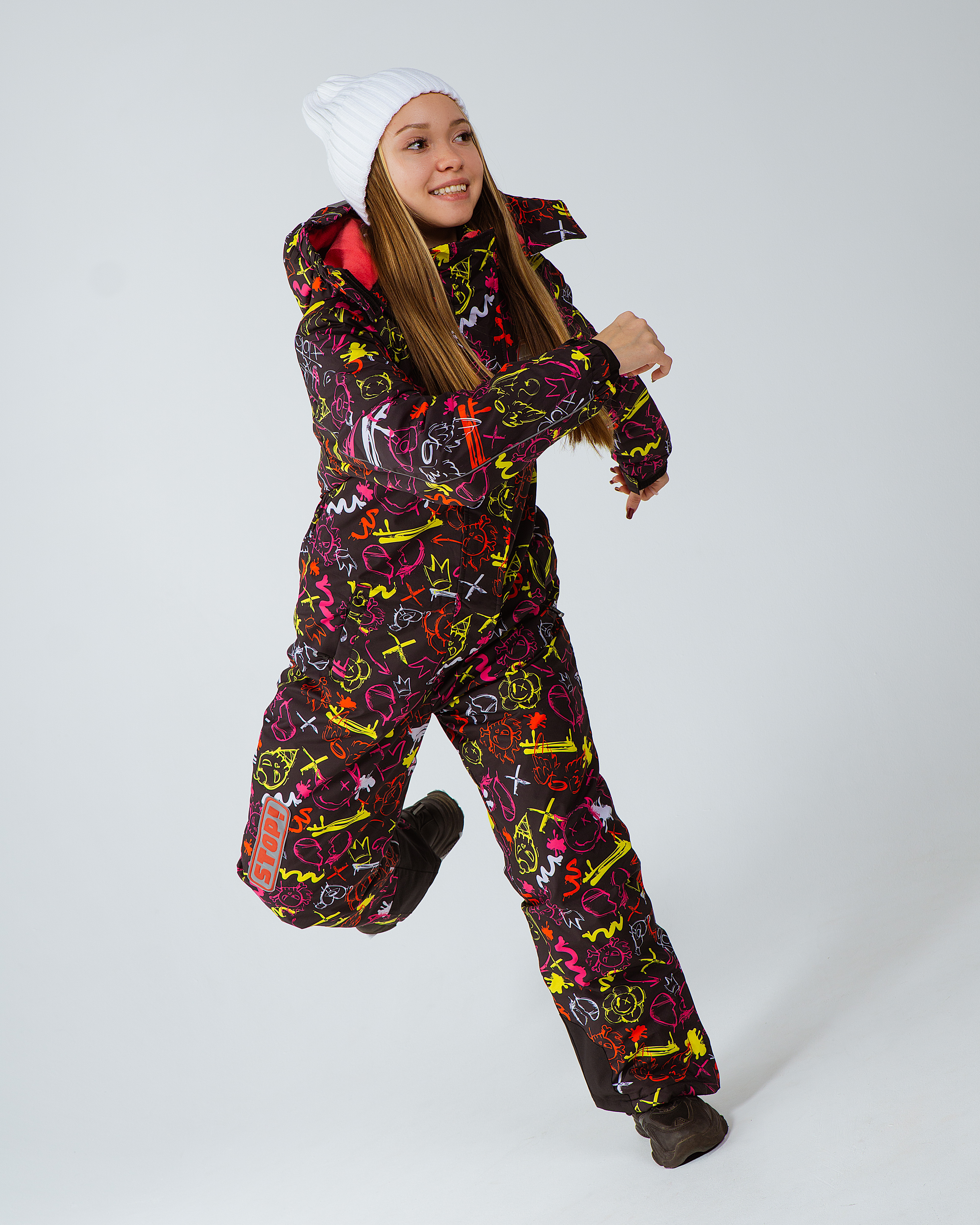 Комбинезон Saimaa GLO-10 черно-розовый - фото 4