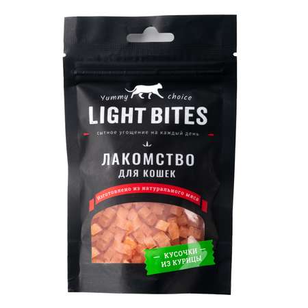 Лакомства для кошек LIGHT BITES 45г Кусочки из курицы LB022