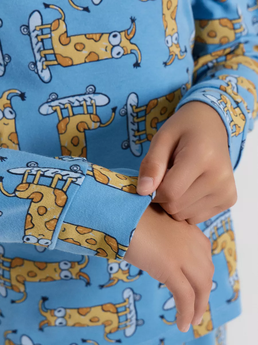 Пижама Mark Formelle (Марк Формэль) 563326/жирафы на голубом - фото 7