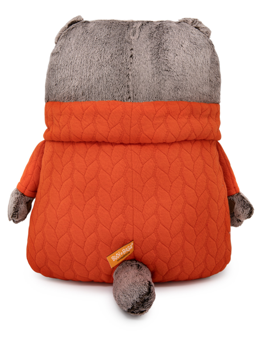 Мягкая игрушка BUDI BASA Кот Басик в свитере с косами - фото 4