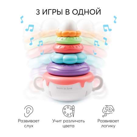 Игрушка Happy Baby пирамидка