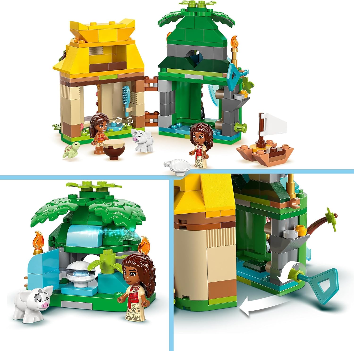 Конструктор LEGO Disney Princess Развлечения на острове Моаны блочный - фото 3