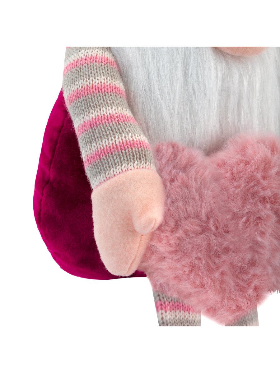 Украшение новогоднее Золотая сказка Гном с сердечком на стол - фото 9