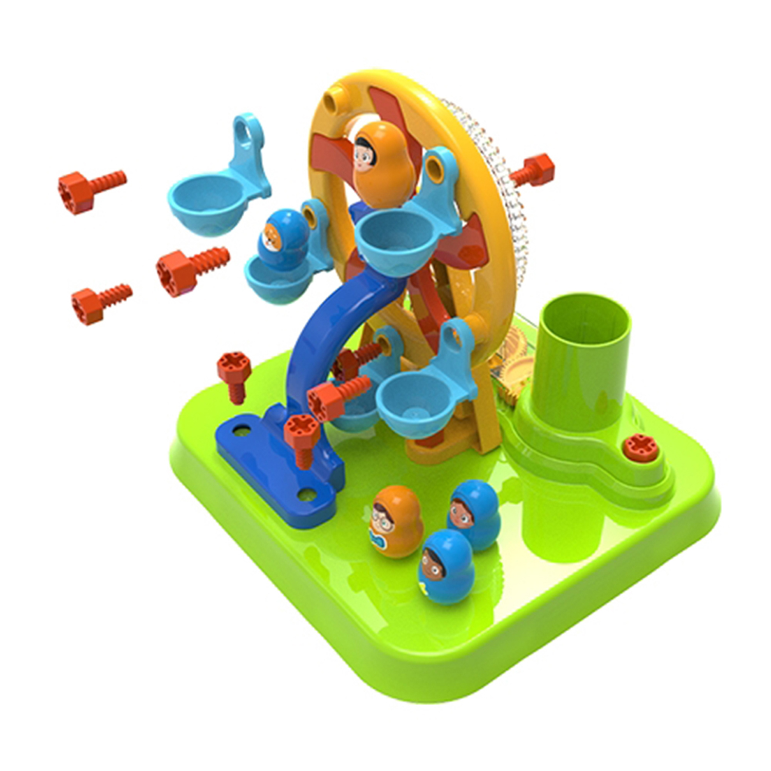 Конструктор EDU-TOYS Колесо обозрения 46 дет. - фото 1