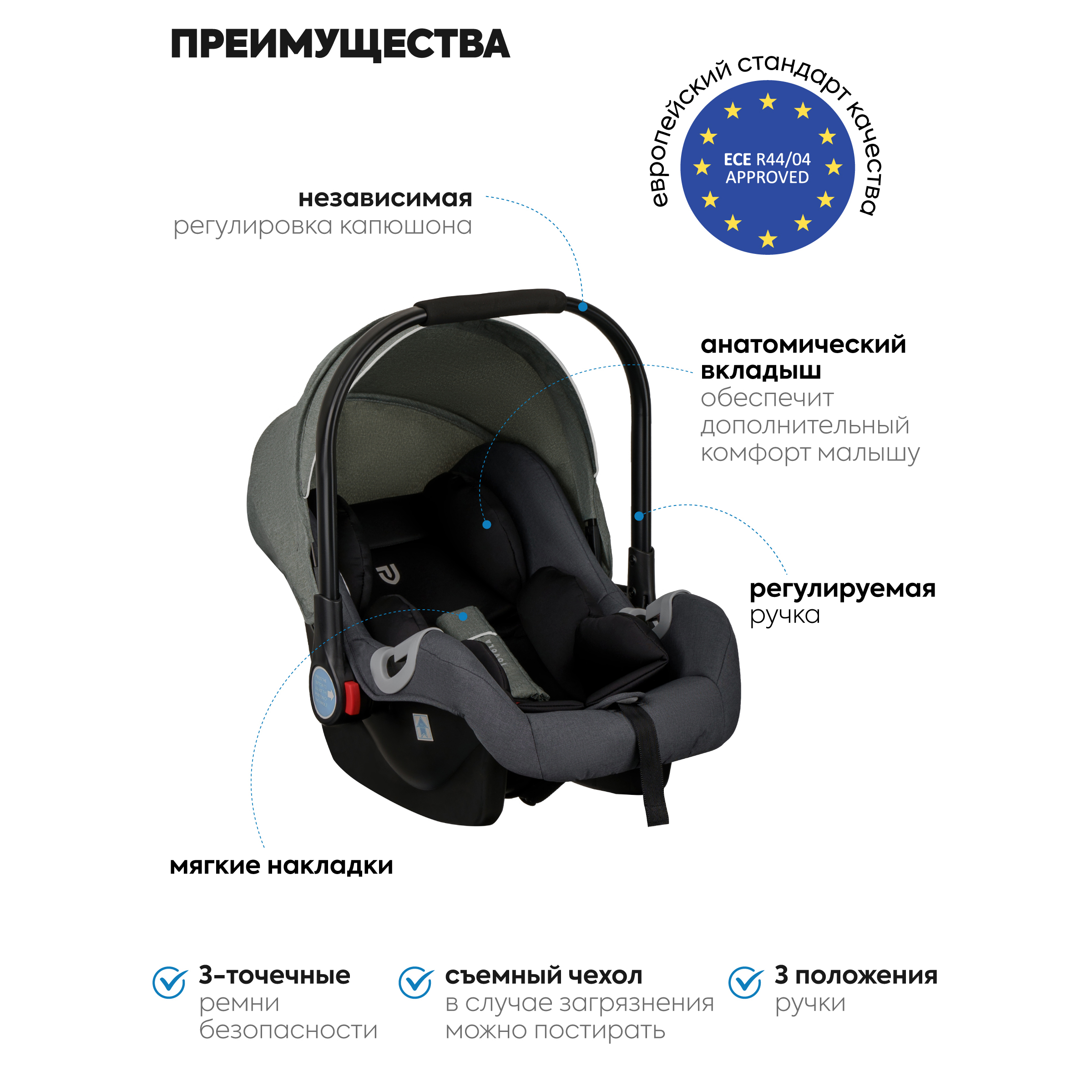 Коляска трансформер JOVOLA RAPID оливковый-темно серый - фото 10