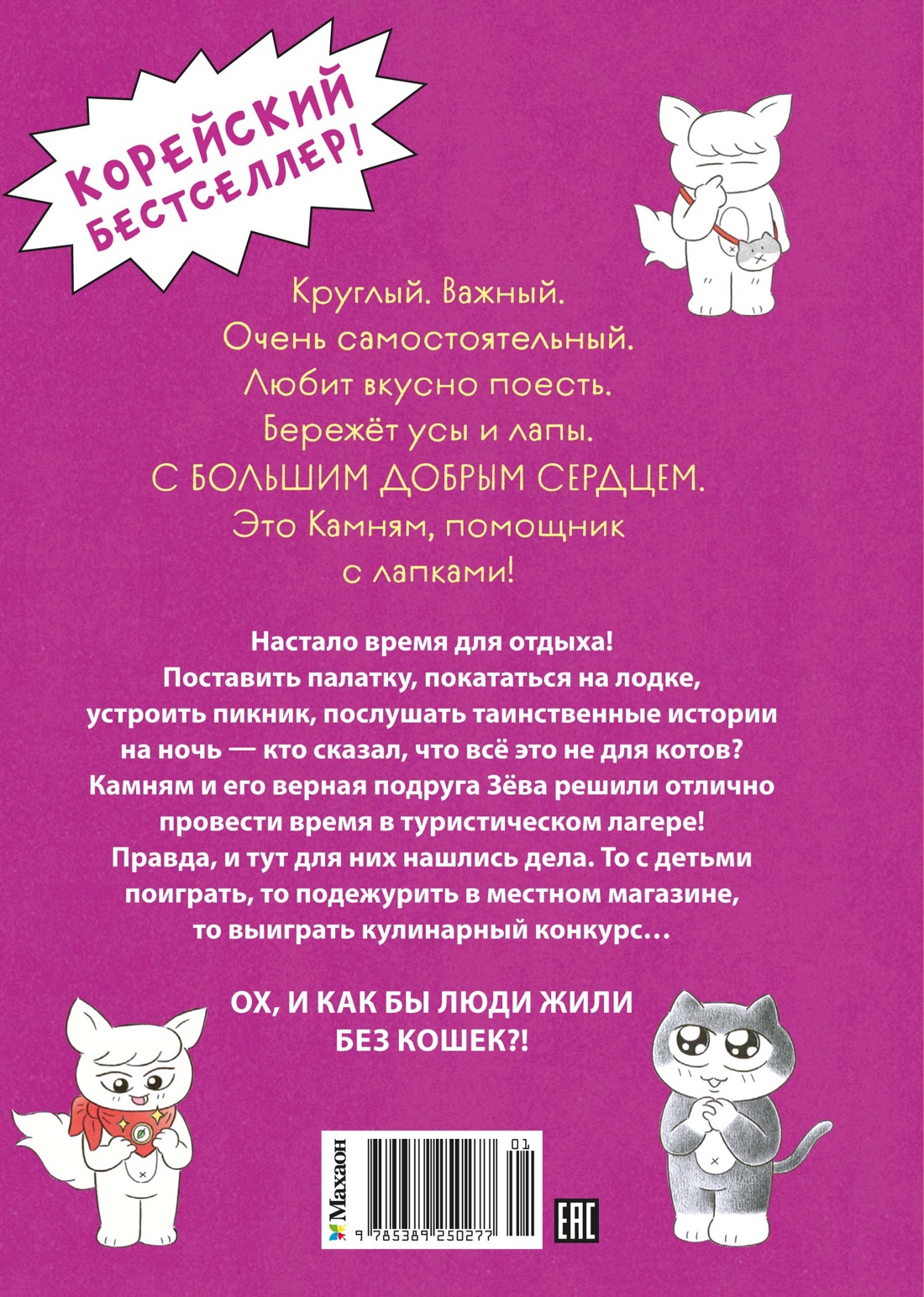 Книга Махаон Кор бест Хон М Кот идёт в поход Помощник с лапками - фото 3