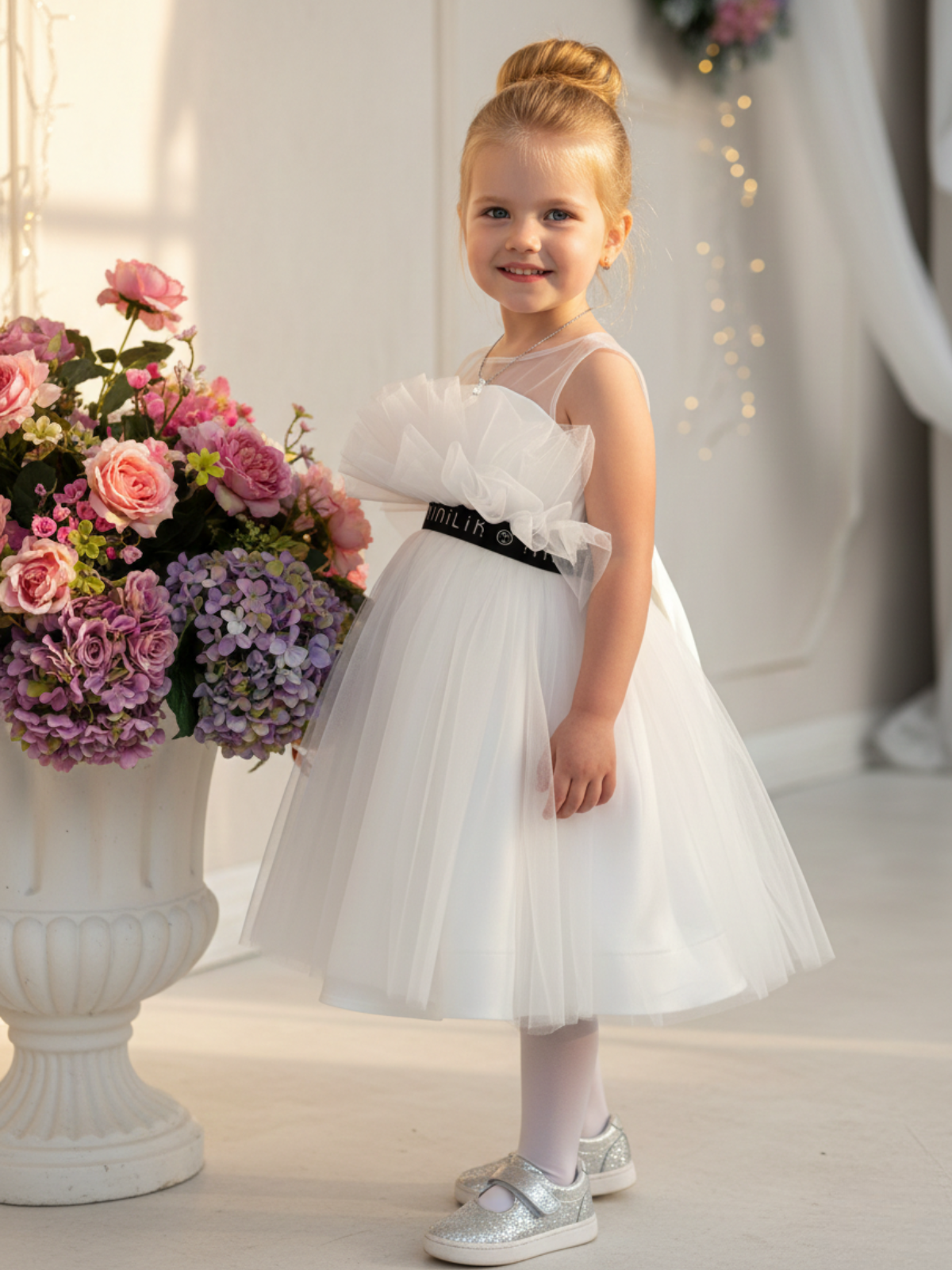 Платье Minilik ПлатьеСеткаБелое - фото 1