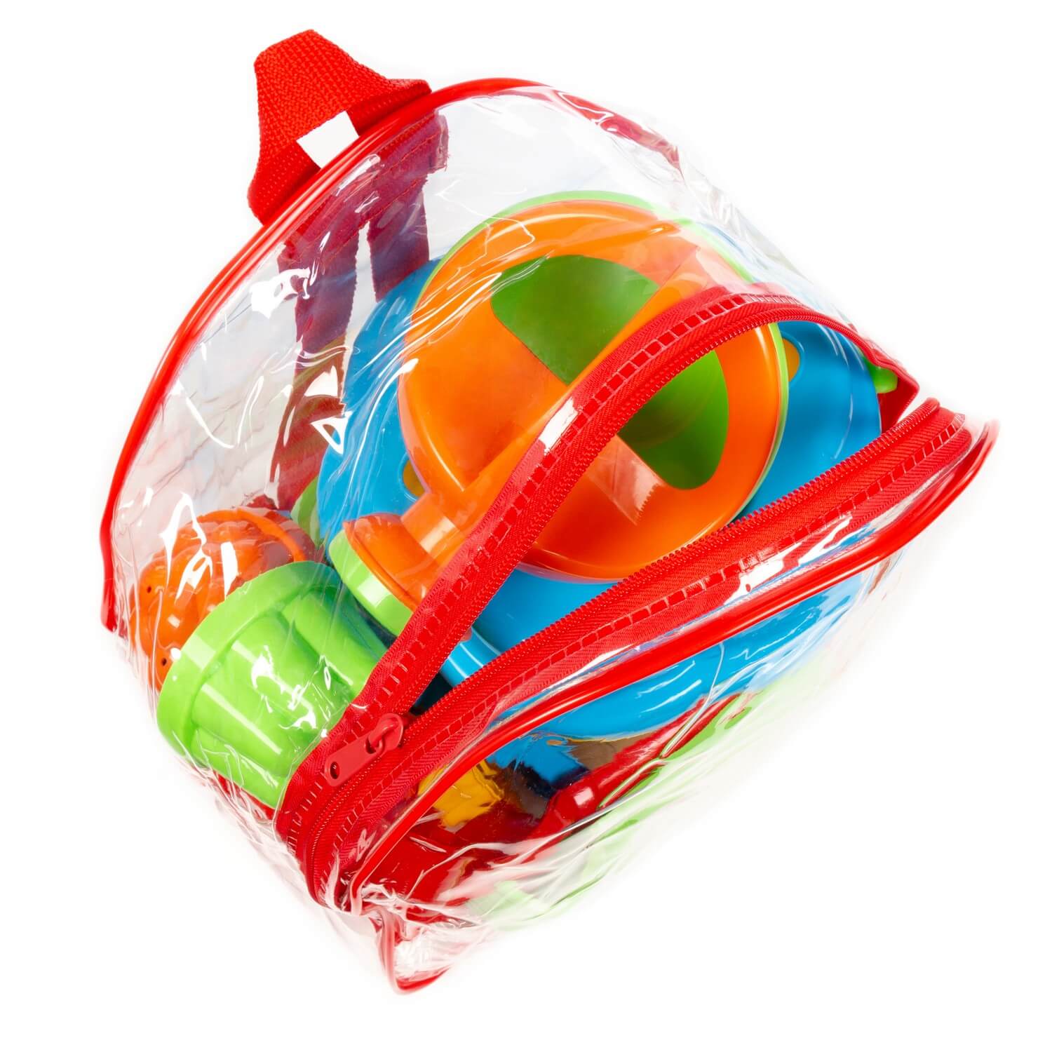 Песочный набор Полесье в рюкзаке красный 1 предм. - фото 6