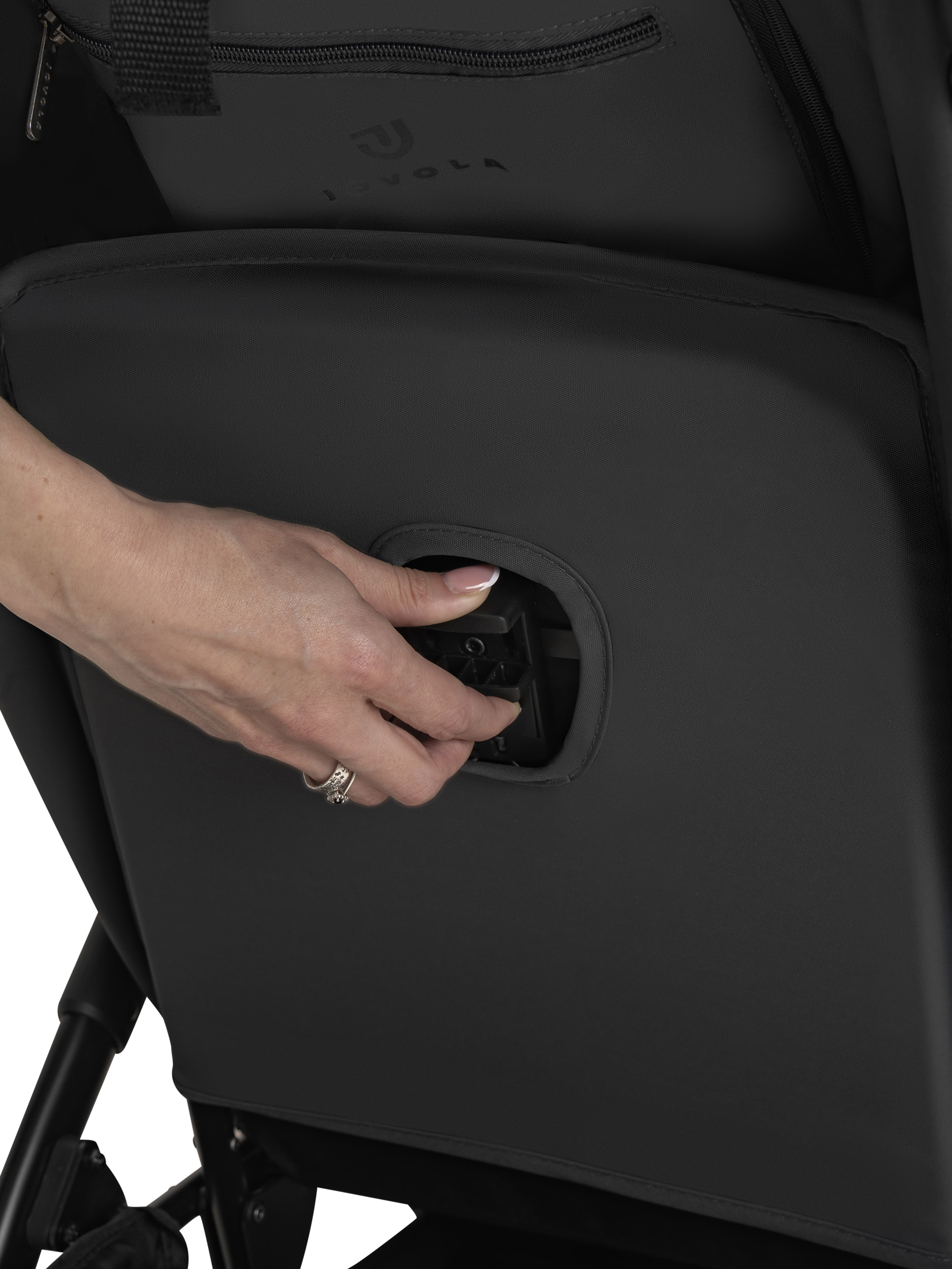 Коляска прогулочная JOVOLA Selena SL темно-бежевый-серый - фото 31