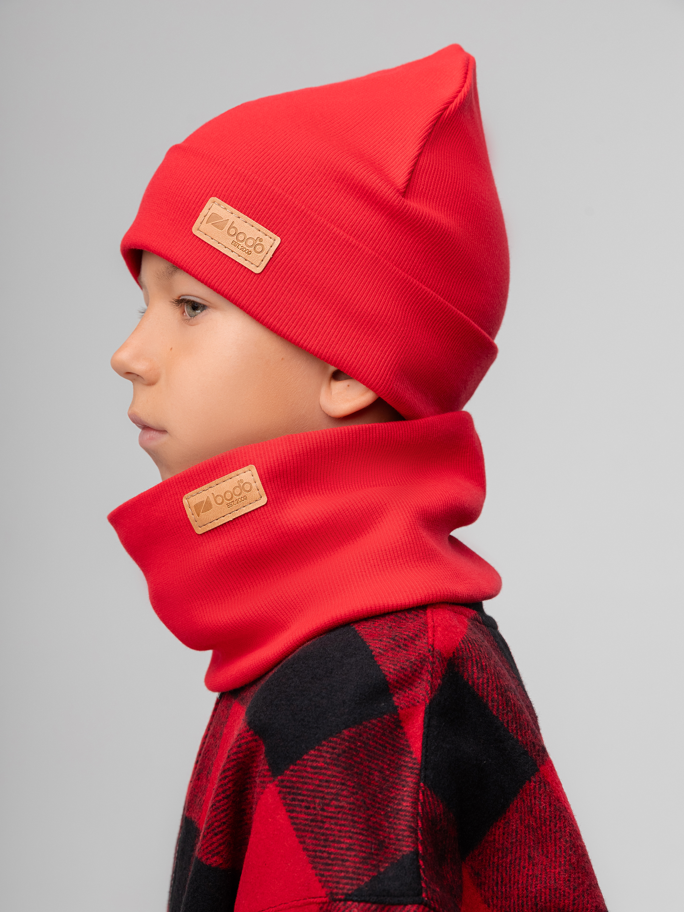 Шапка и снуд Bodo 13-201MU_красный - фото 3