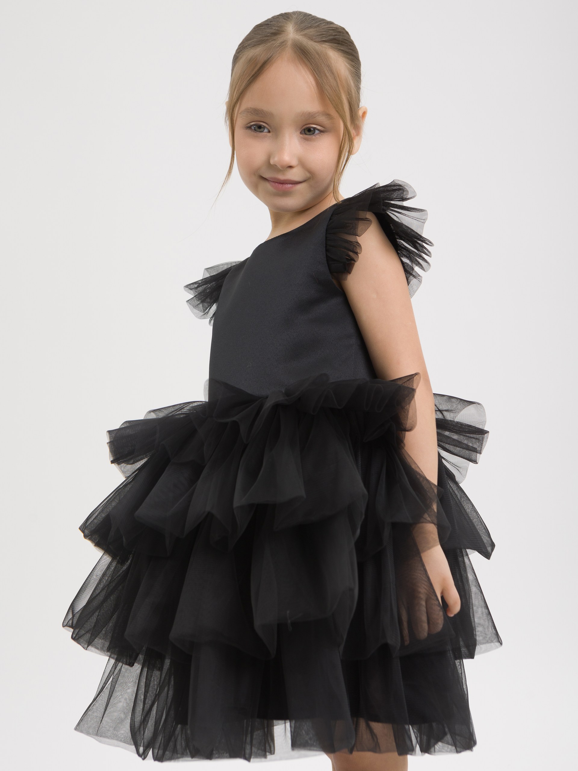 Платье LELUkids 1231.24_зефирка_черный - фото 10