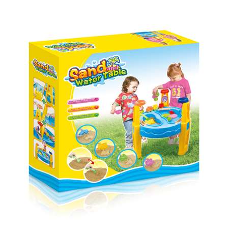 Cтол для игр с песком и водой Hualian Toys Железная дорога 62х54х40 см