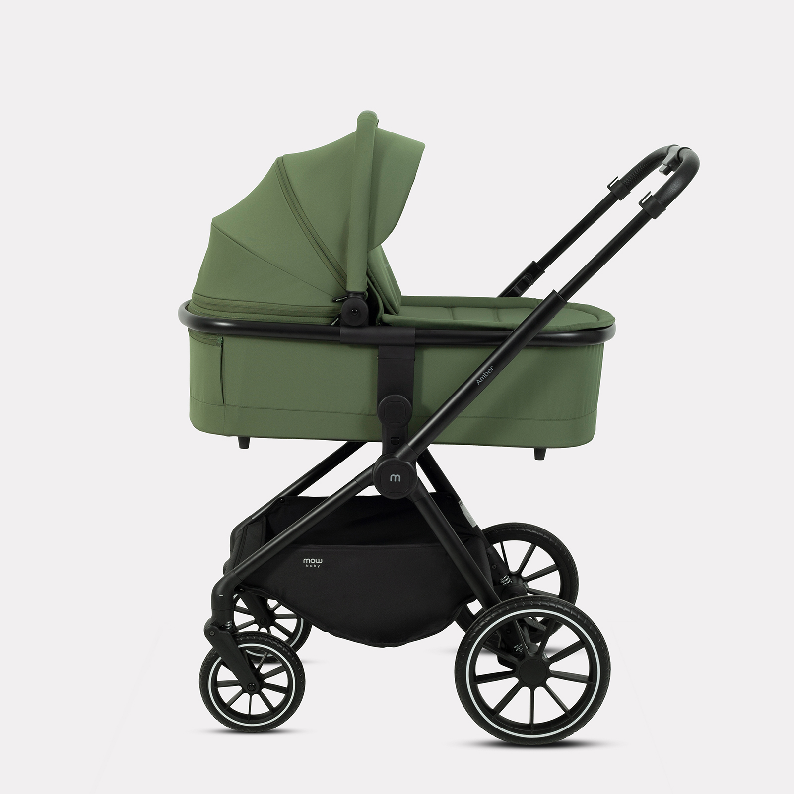 Коляска 3в1 MOWbaby AMBER зеленый - фото 4