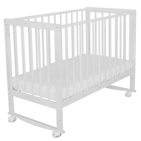 Детская кроватка Babyton прямоугольная, без маятника (белый)