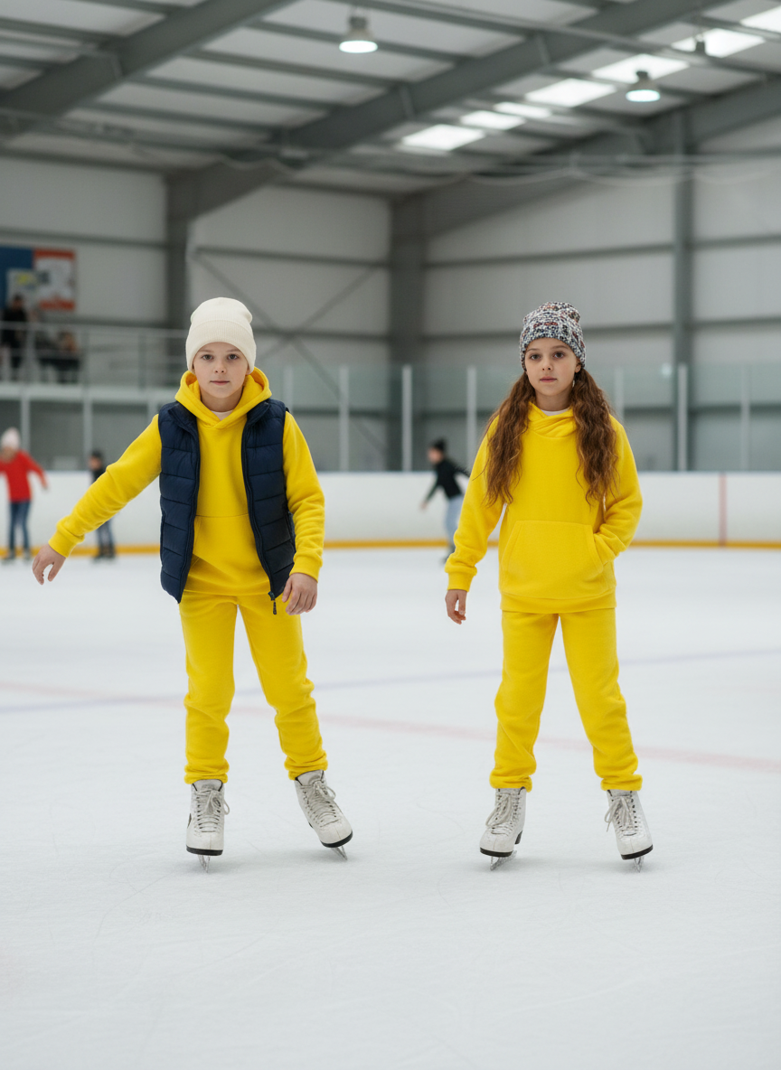 Костюм флисовый Утенок 7043г(ш) желтый - фото 3