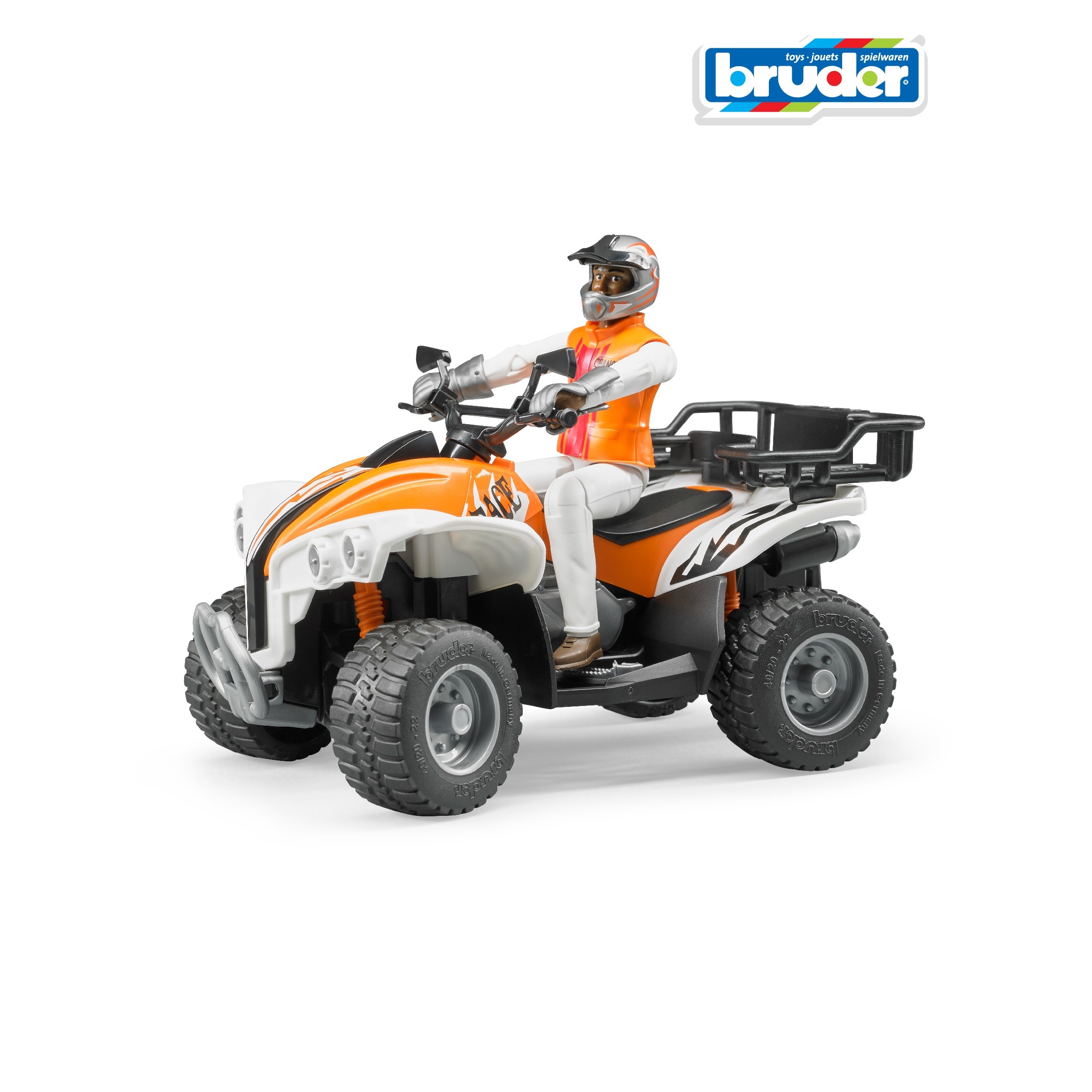 Квадроцикл Bruder с гонщиком 1:16 63-000 - фото 1