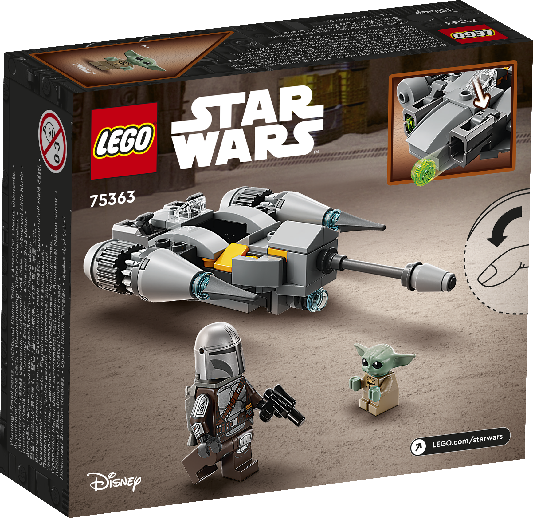 Конструктор LEGO Star Wars Mandalorian Microfighter блочный - фото 17