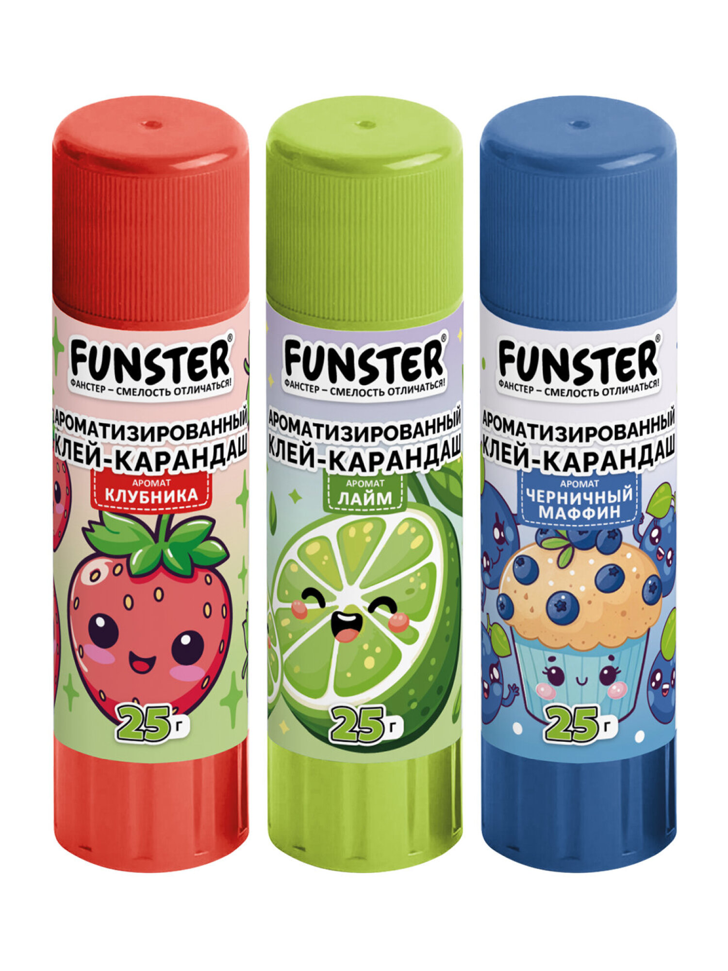 Клей-карандаш Funster 25 г 3 шт. - фото 3