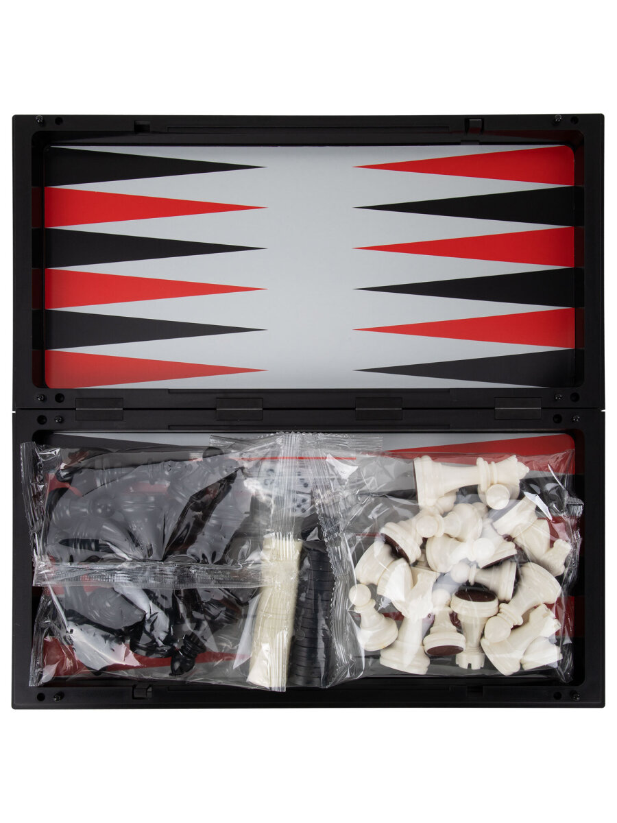 Настольная игра Золотая сказка шахматы, шашки, нарды 32x32 см - фото 23