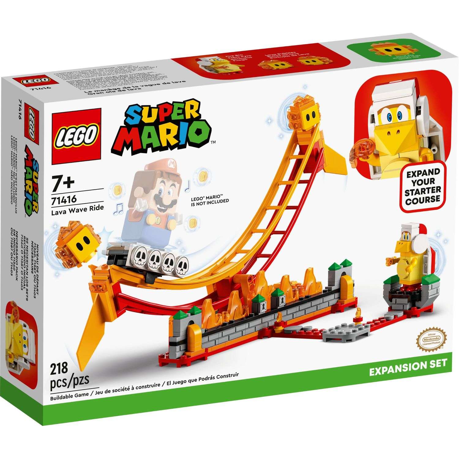 Конструктор LEGO Super Mario Lava Wave Ride 218 дет. - фото 6