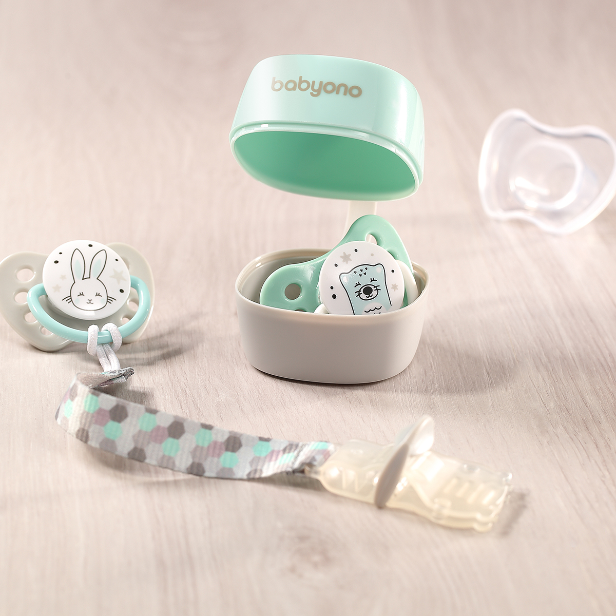 Пустышка Babyono ортодонтическая от 0 мес. 2 шт. - фото 11