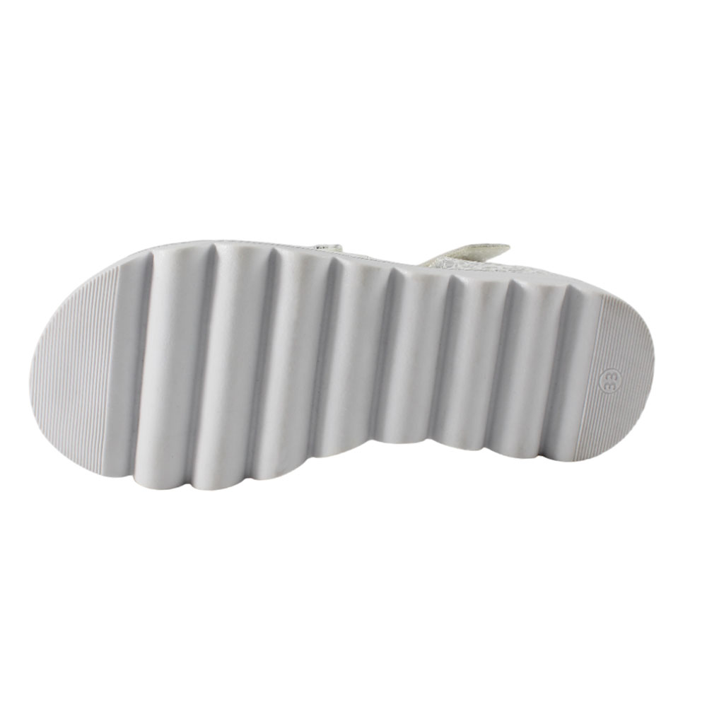 Сандалии BEST.A 92F-302 BEST.A Сандалии для девочки,бело-серебристый - фото 5