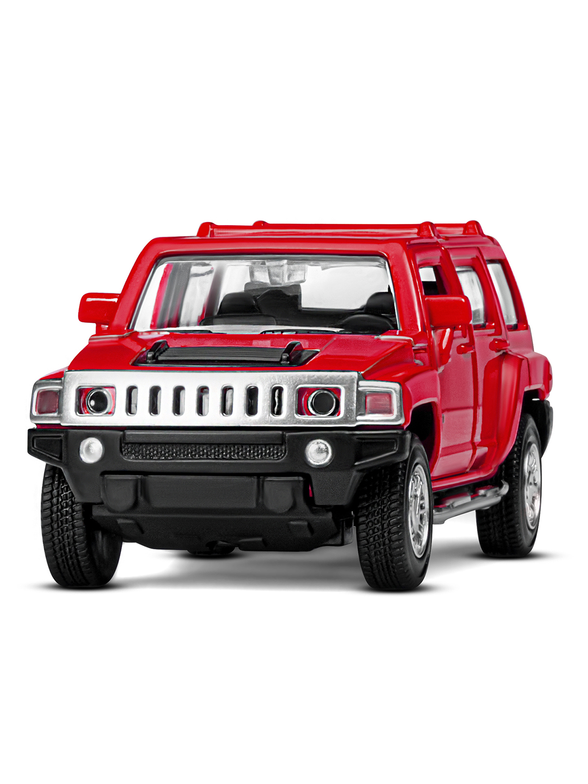 Внедорожник АВТОпанорама Hummer H3 1:43 красный JB1251269 - фото 10
