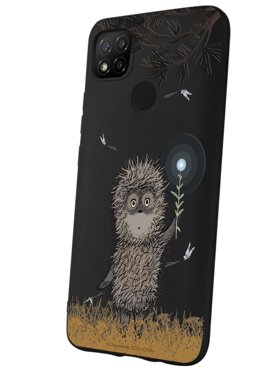 Силиконовый чехол Mcover для смартфона Xiaomi Redmi 9C Союзмультфильм Ежик в тумане и фонарик - фото 1