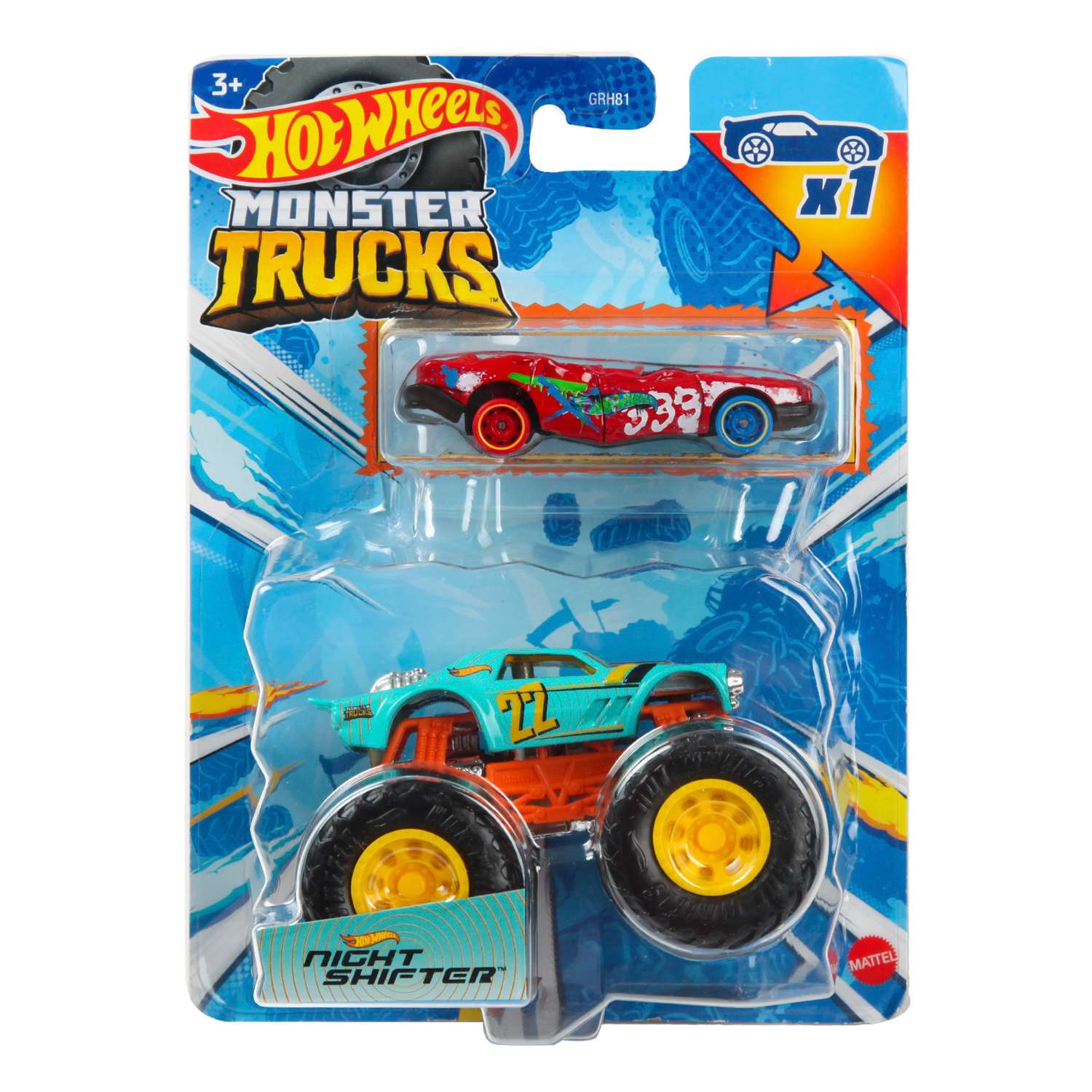 Монстр-трак Hot Wheels 1:64 GRH81 - фото 3
