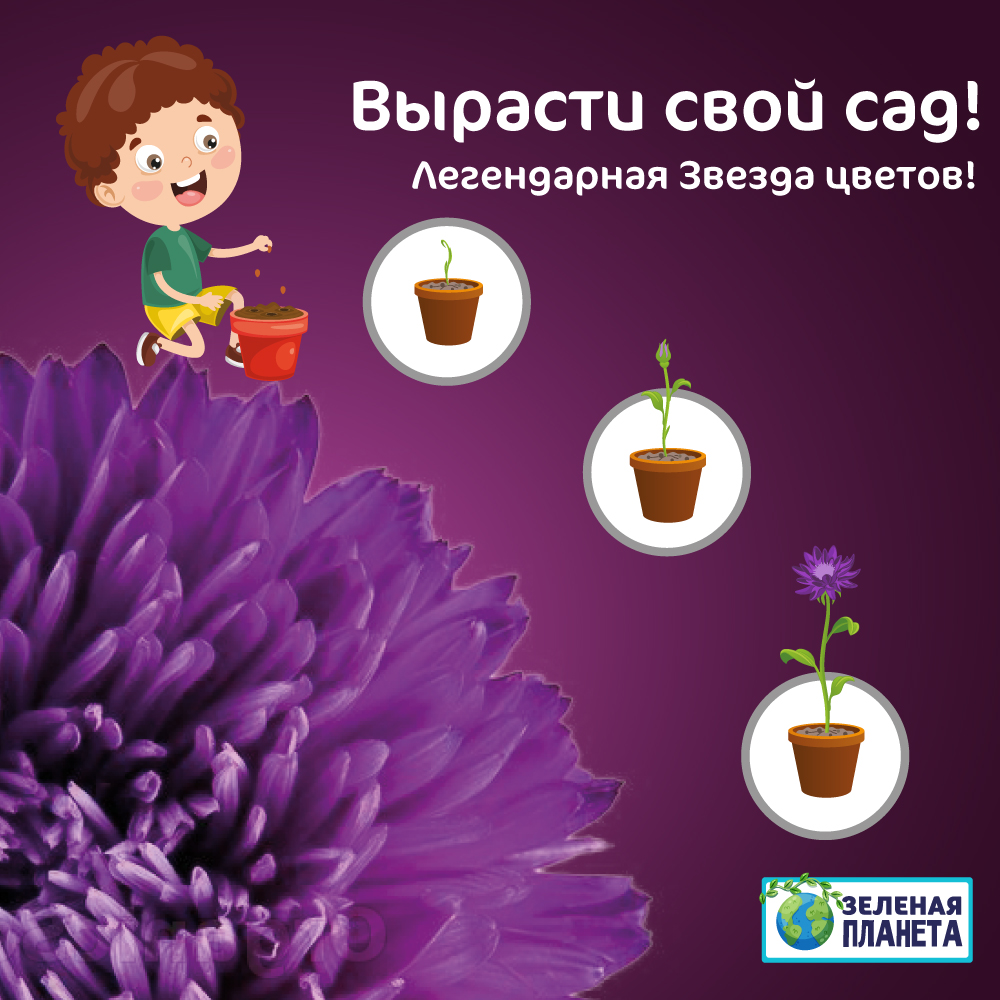 Набор для выращивания ЗЕЛЕНАЯ ПЛАНЕТА - фото 5