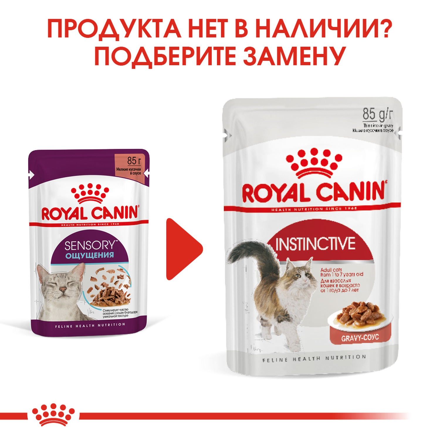 Корм для кошек ROYAL CANIN Сенсори ощущения фелин соус 85г - фото 12