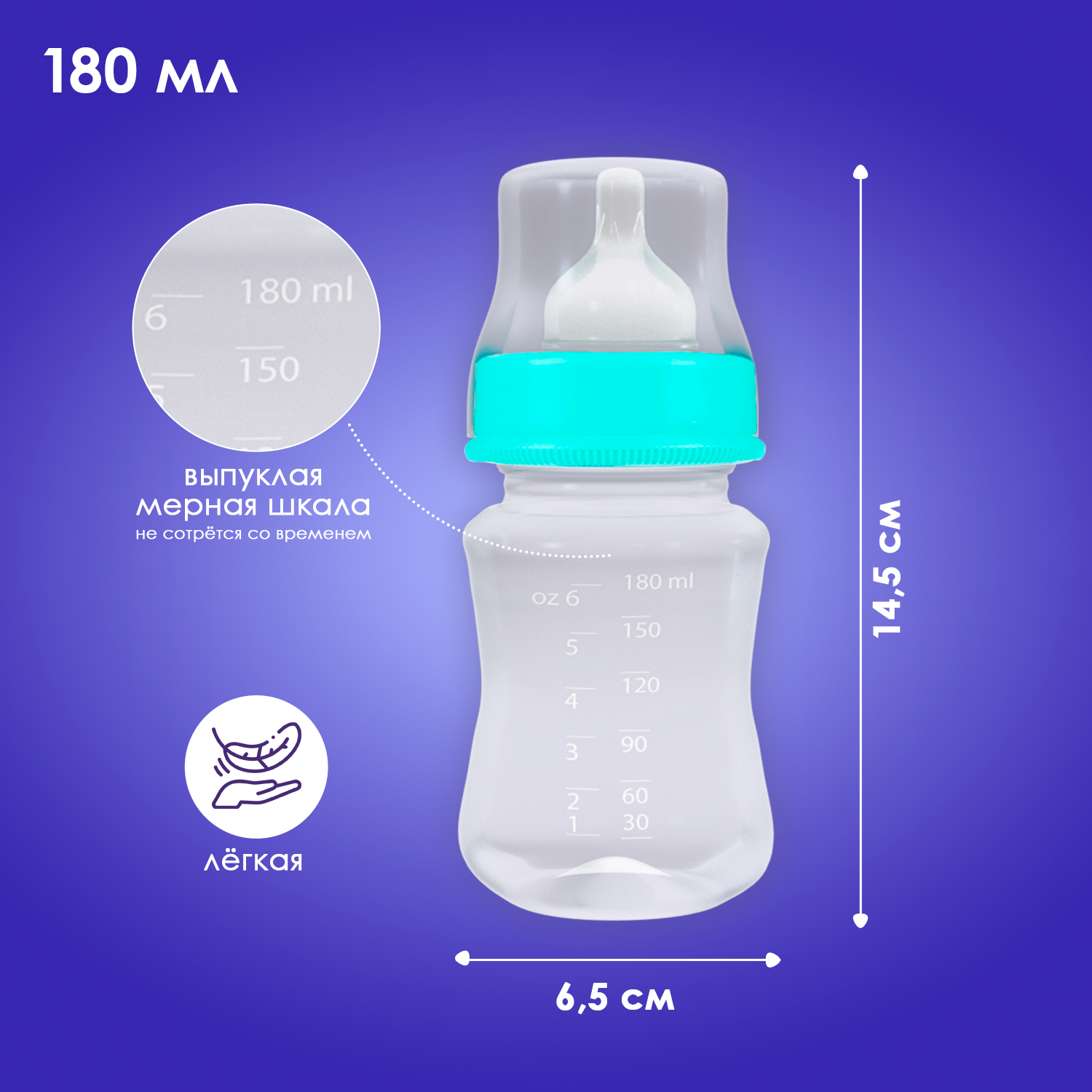 Бутылочка KUNDER 180 мл - фото 3