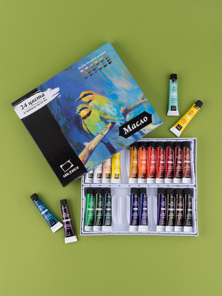 Краски масляные Малевичъ 24 цв. - фото 2