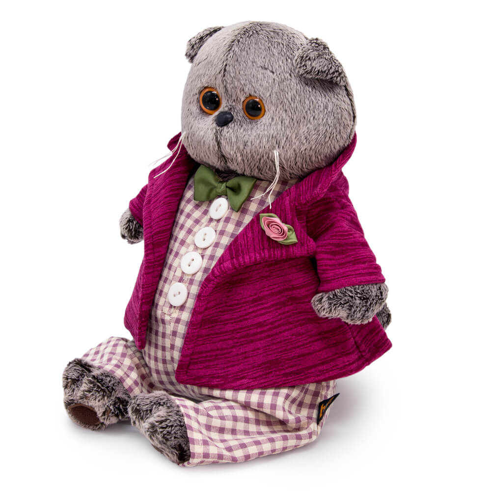 Мягкая игрушка BUDI BASA Басик в комбинезоне и пиджаке - фото 2