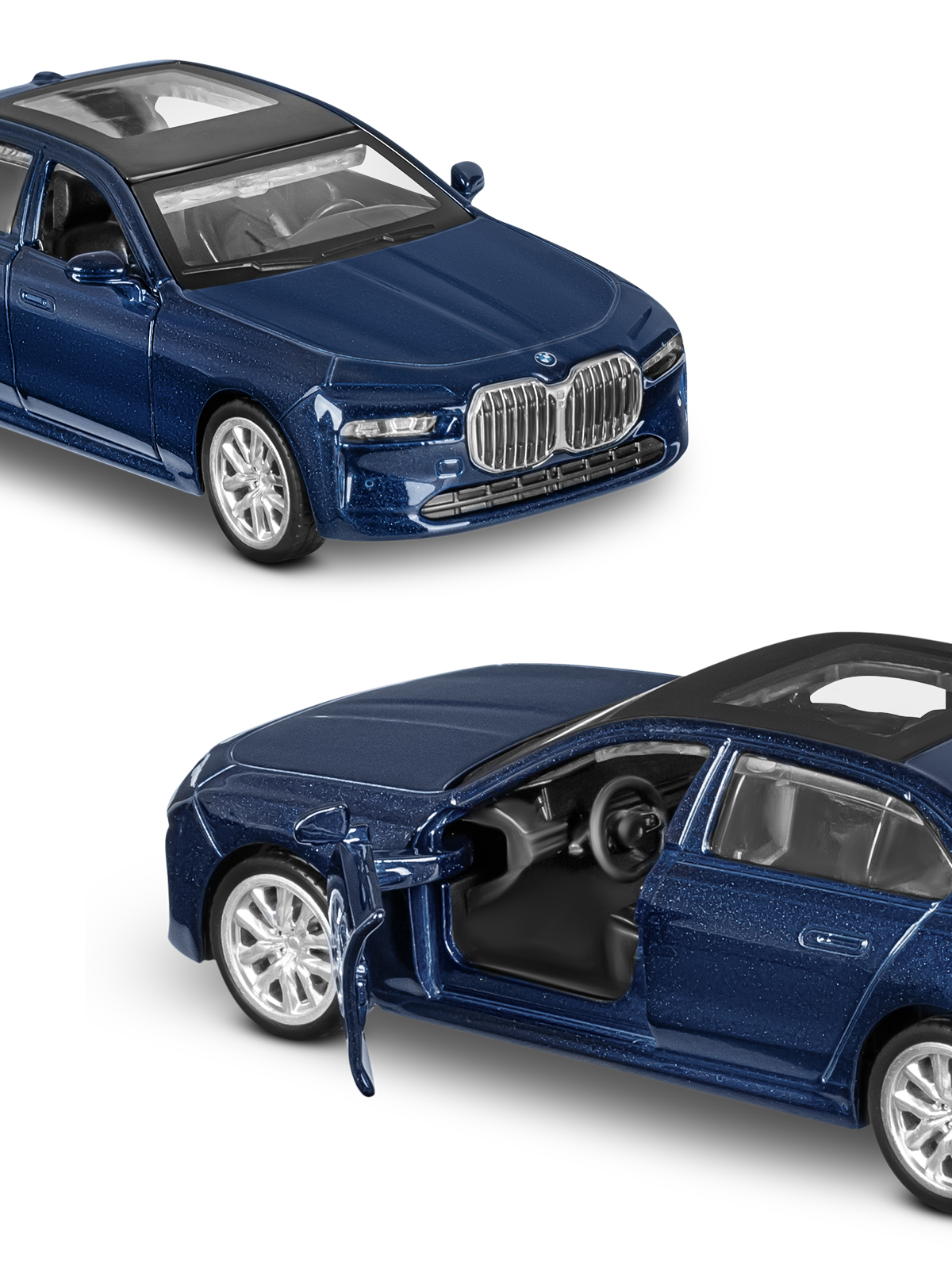 Автомобиль АВТОпанорама BMW I7 1:47 JB1251732 - фото 16