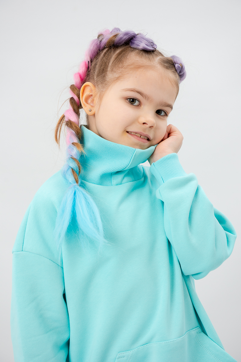 Изображение товара Толстовка MiloTa 116 Хлопковый трикотаж Свободного кроя с молнией