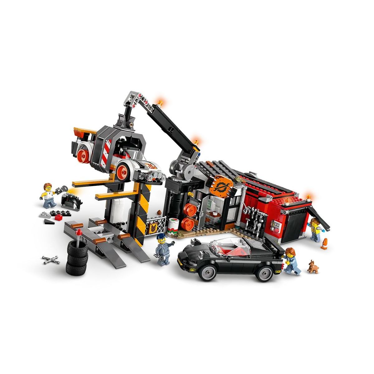 Конструктор LEGO City Свалка с машинами блочный - фото 3