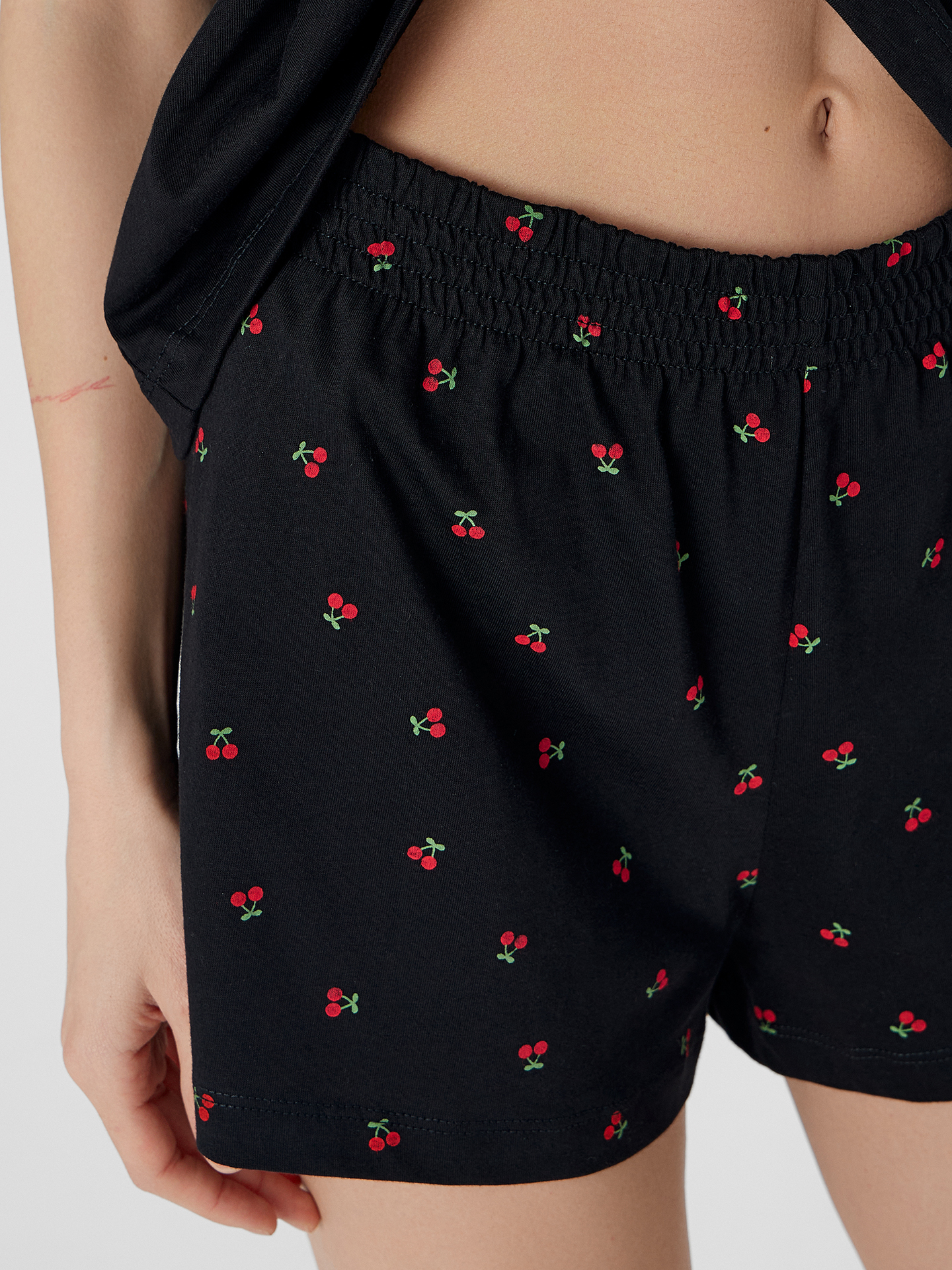 Пижама Mark Formelle (Марк Формэль) 592536/черный +вишенки на черном - фото 6