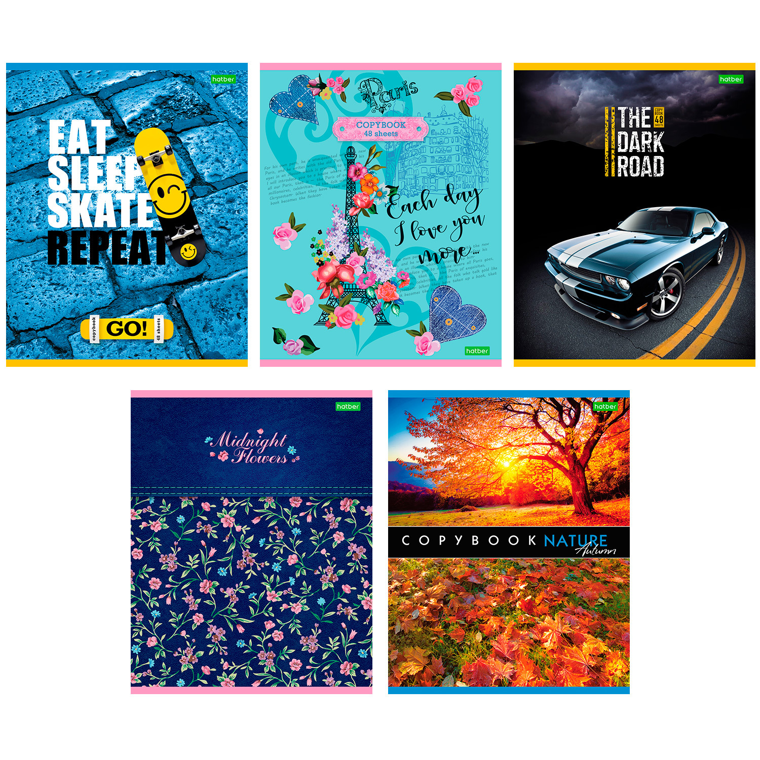 Изображение товара Общая тетрадь Hatber клетка 48 лист. в ассортименте