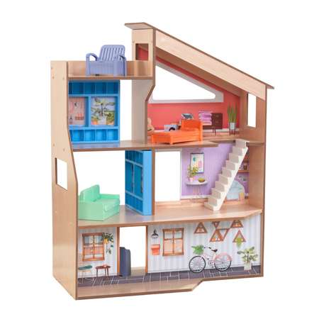 Домик для кукол KidKraft с мебелью