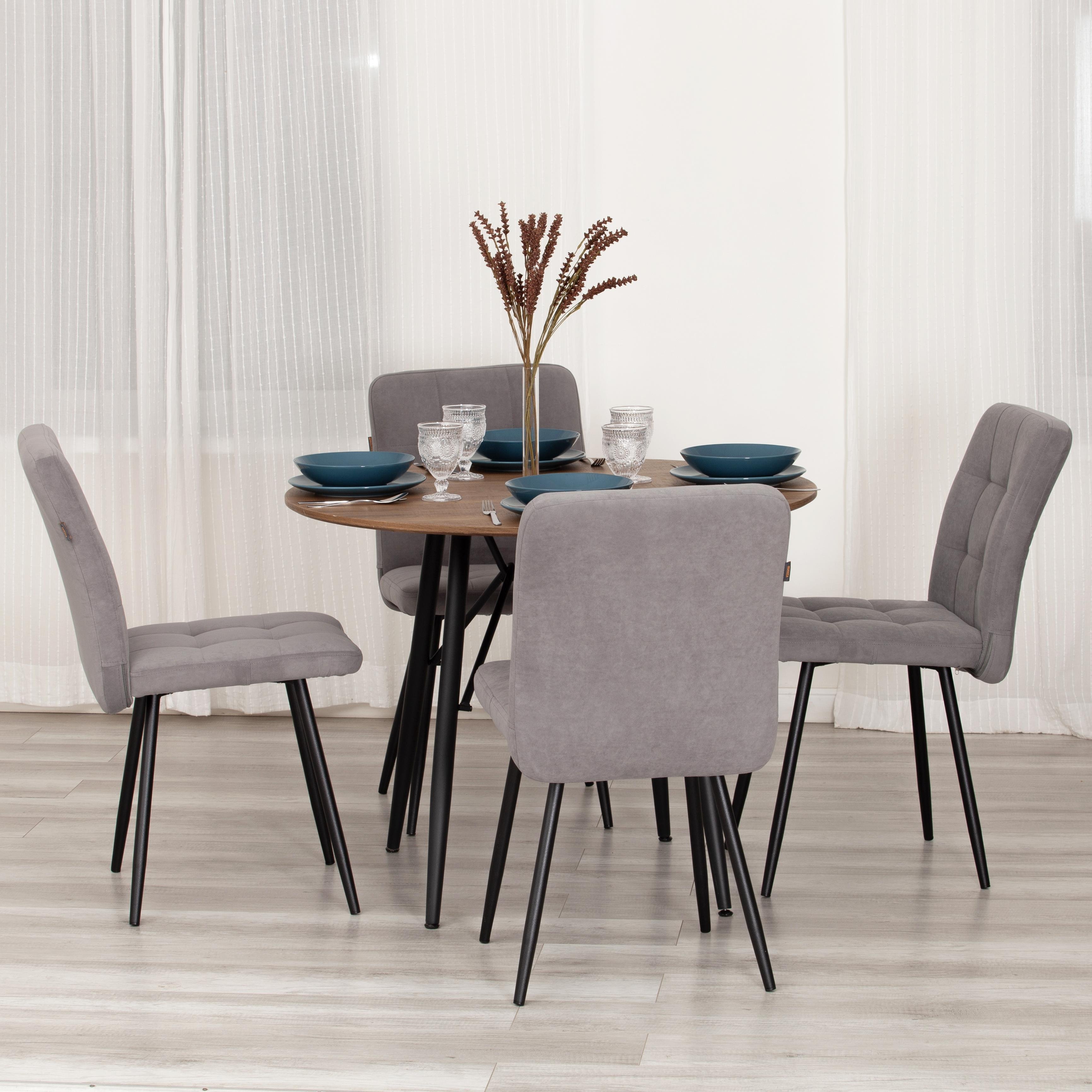 Стул TETCHAIR Medeo LT велюр, серый 2 шт. - фото 11