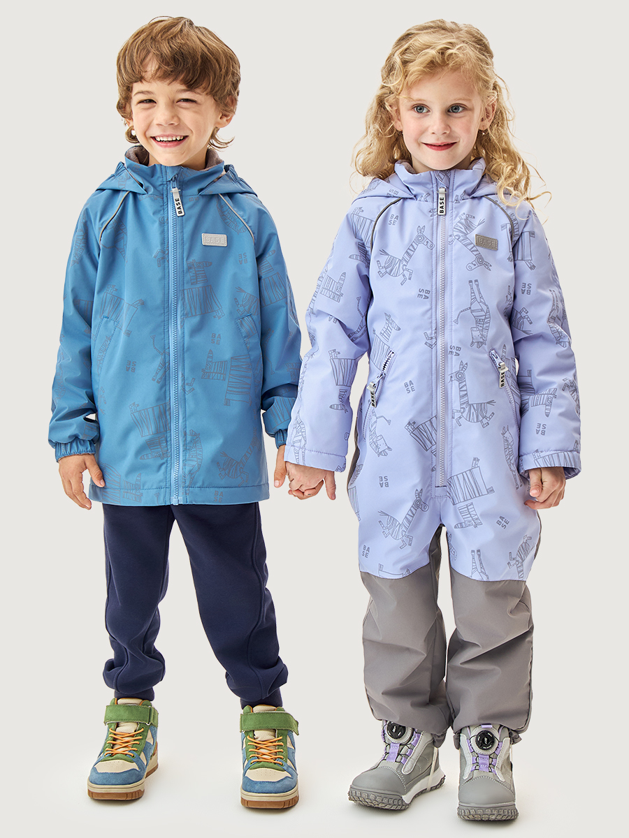 Комбинезон BASE by NIKASTYLE б8м10426 лаванда/серый - фото 5