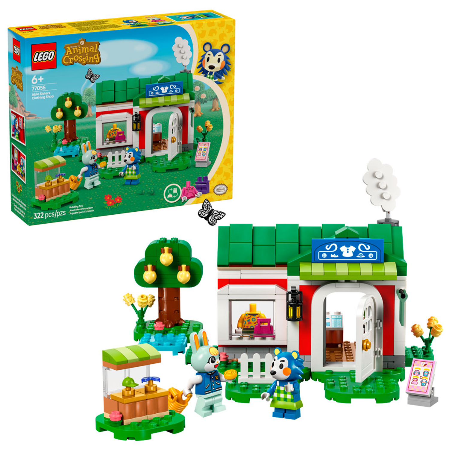 Конструктор LEGO Animal Crossing Магазин одежды Сестёр Эйбл 322 дет. - фото 1