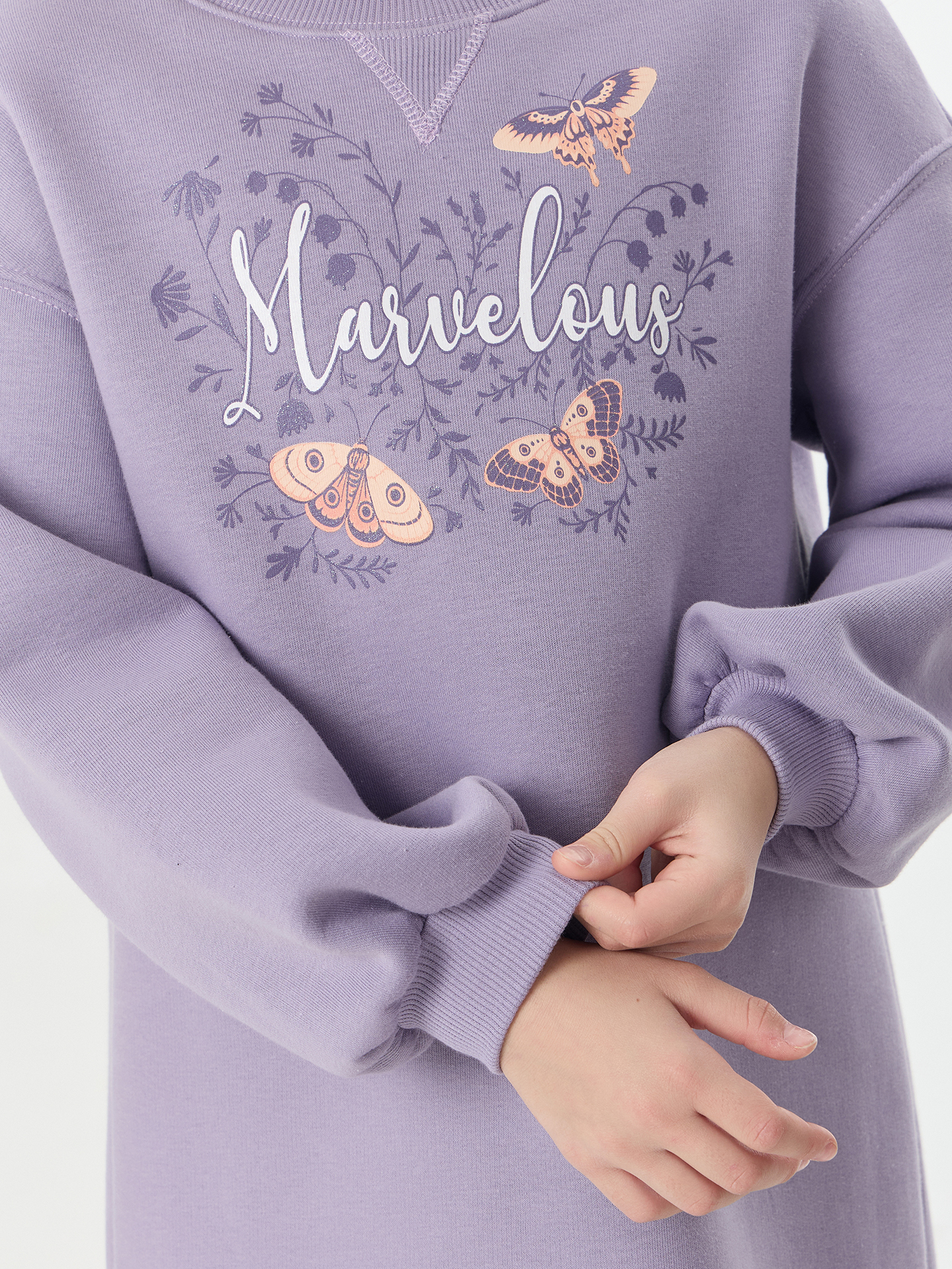 Платье Mark Formelle (Марк Формэль) 157826/лиловый +печать1 - фото 6