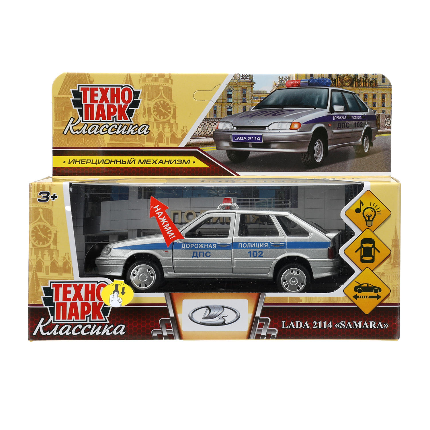 Полицейская машина Технопарк LADA 2114 393508 - фото 1