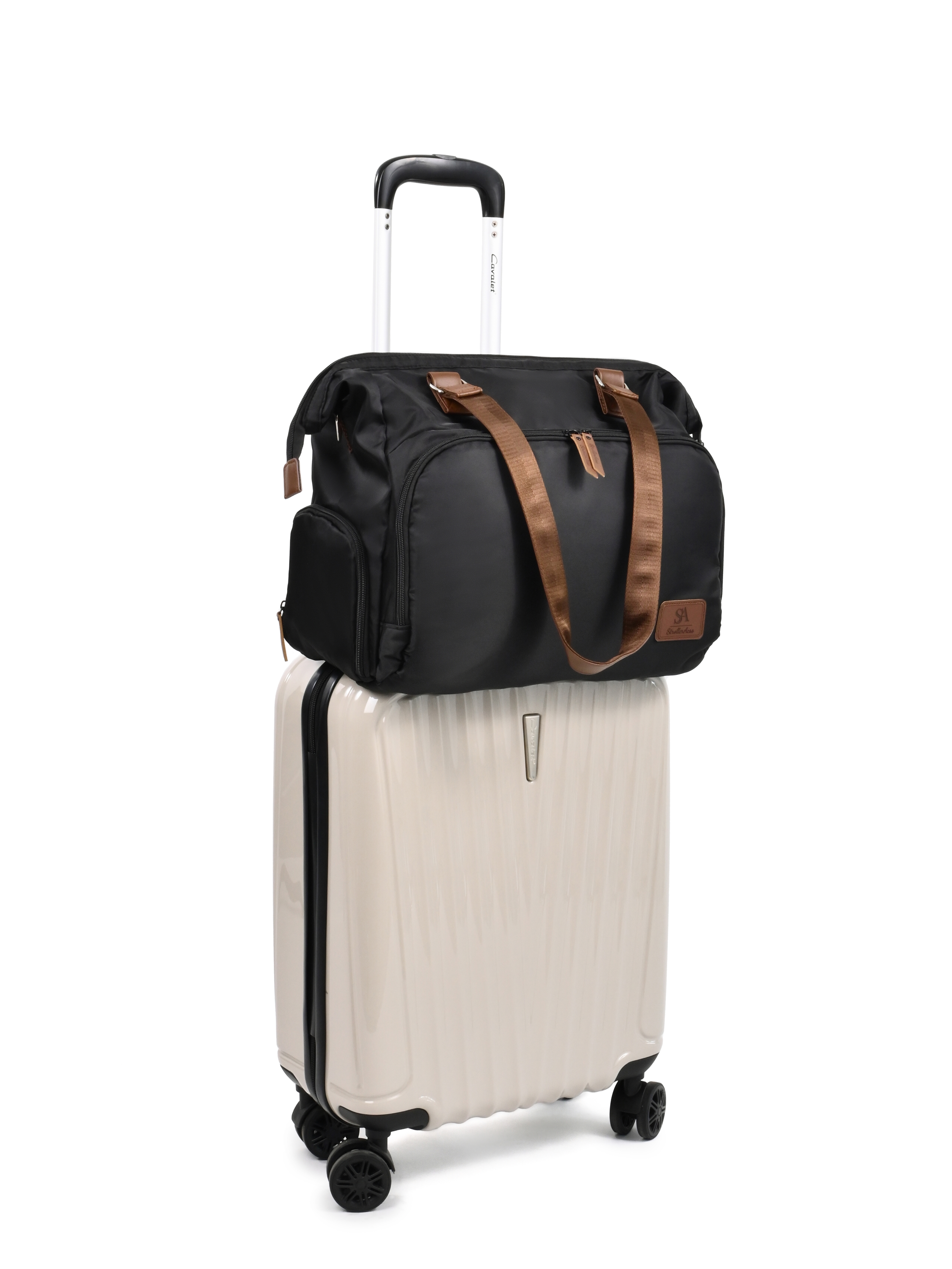 Сумка на ручку коляски StrollerAcss Сумка для мамы и малыша SA1/Черный - фото 8